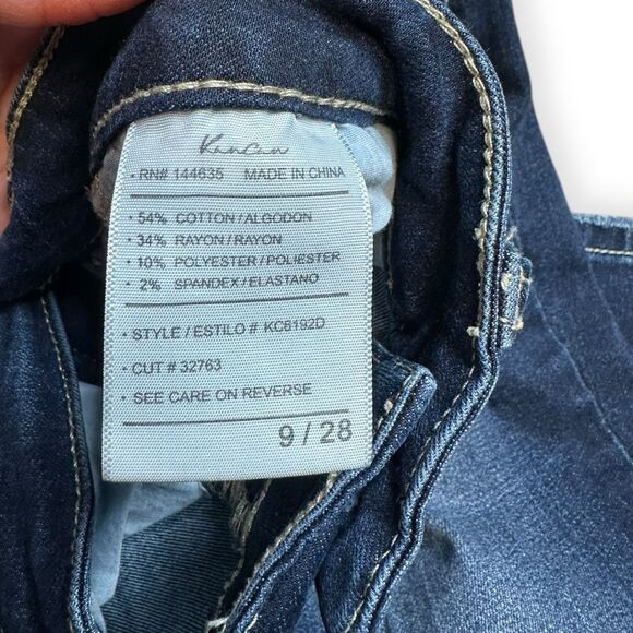 KANCAN Women’s Dark Blue Wash Chelsea High-Rise Button Fly Jeans Size 9/28 Style - Picture 8 of 9